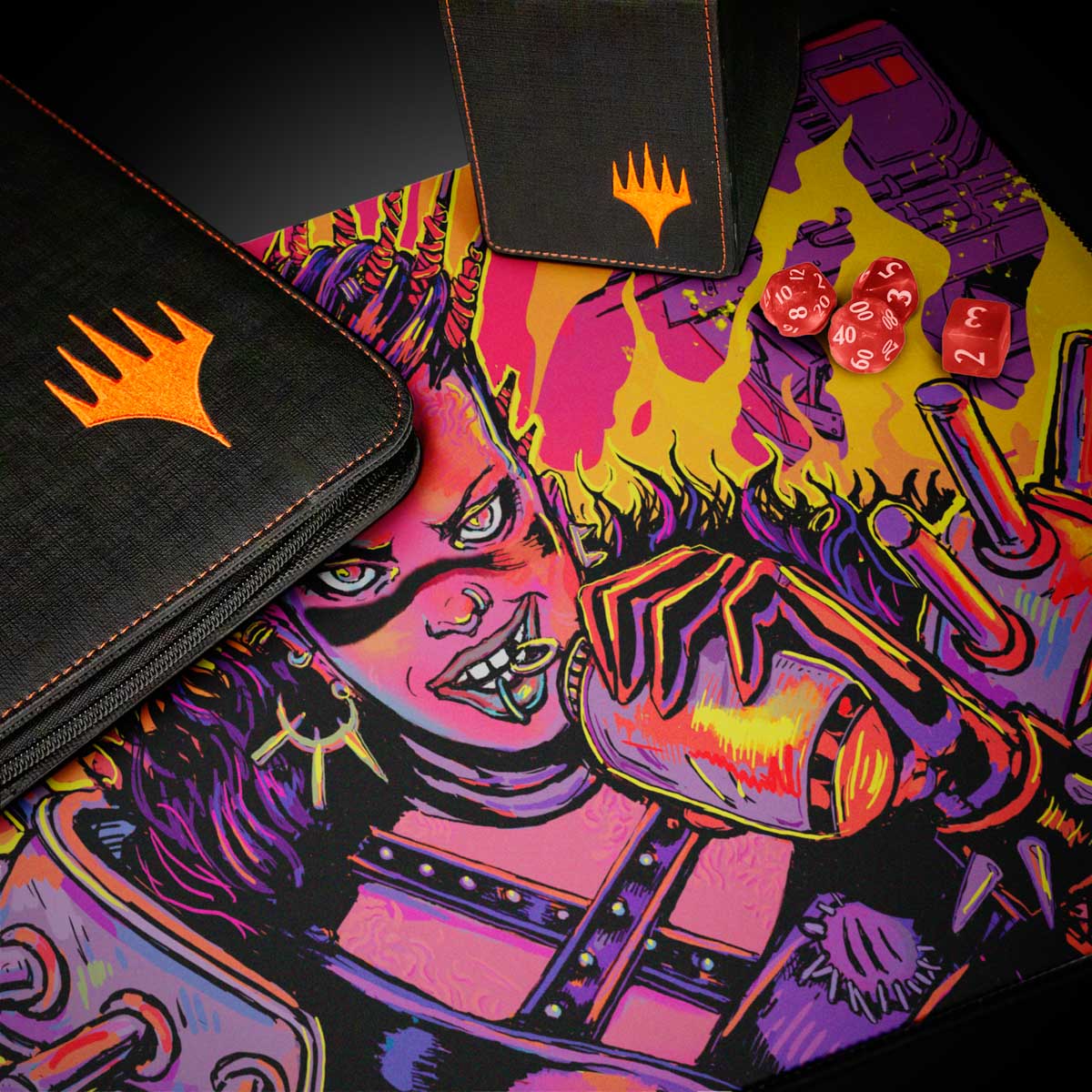 Aetherdrift Playmat Borderless Racer 4 for MtG