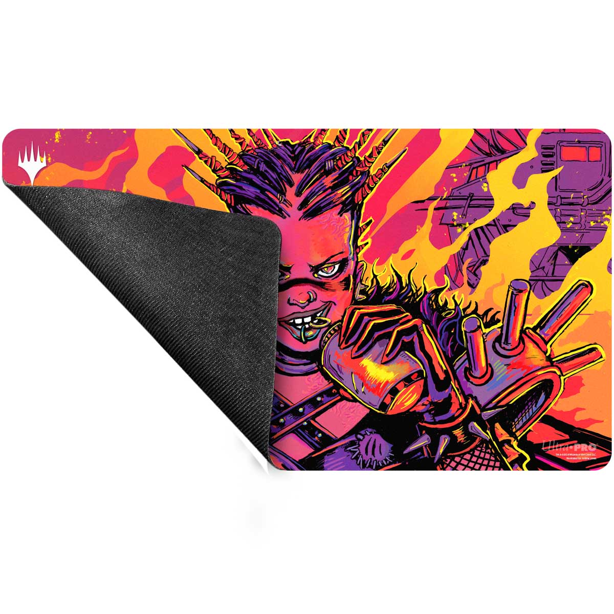 Aetherdrift Playmat Borderless Racer 4 for MtG