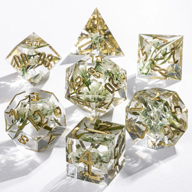 Floral RPG Inclusion Dice