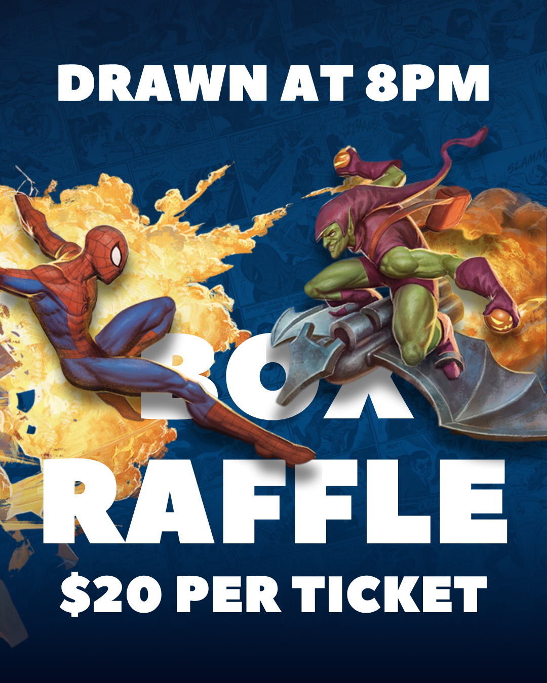Spiderman Box Raffle Ticket