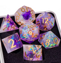 Purple Foil RPG Dice