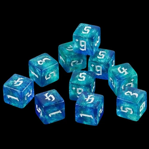 Translucent Glittery D6s